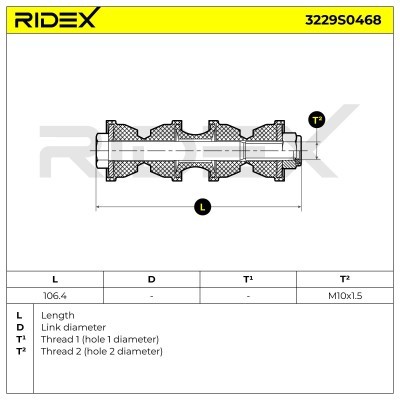 Stabilizer Link RIDEX 3229S0468 3229S0468 - photo 6