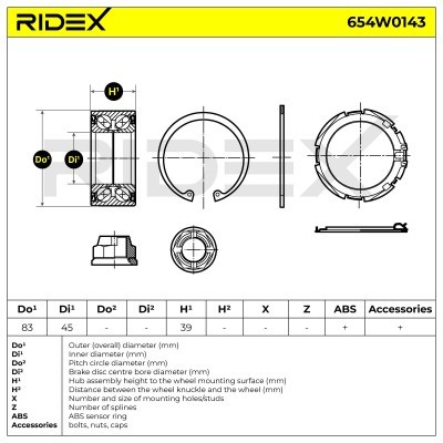 Wheel Bearing RIDEX 654W0143 654W0143 - photo 5