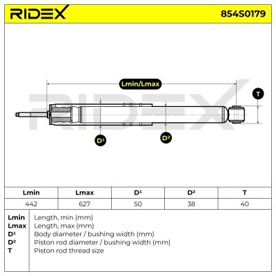 Shock Absorber RIDEX 854S0179 854S0179 - photo 6