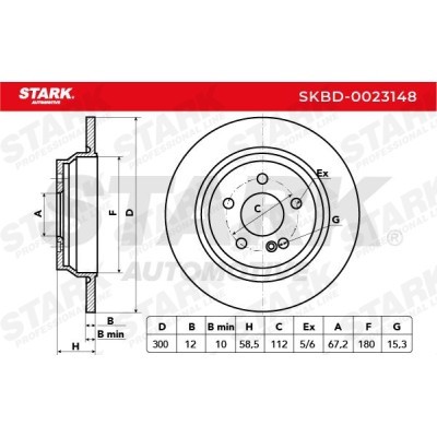 Brake Disc Stark SKBD-0023148 SKBD-0023148 - photo 3