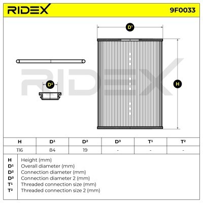 Fuel Filter RIDEX 9F0033 9F0033 - photo 5