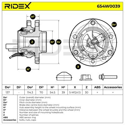 Wheel Bearing RIDEX 654W0039 654W0039 - photo 6