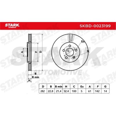 Brake Disc Stark SKBD-0023199 SKBD-0023199 - photo 6