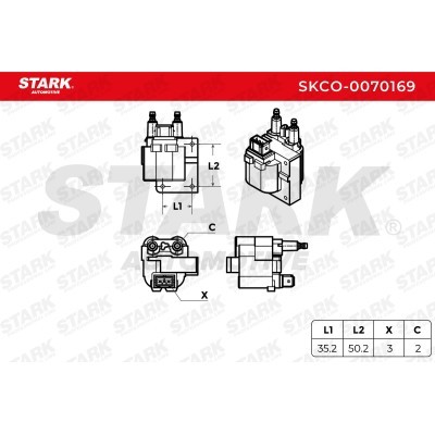 Ignition Coil Stark SKCO-0070169 SKCO-0070169 - photo 2