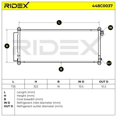 A/C condenser 448C0037 - photo 8