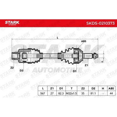 Drive Shaft Stark SKDS-0210373 SKDS-0210373 - photo 5