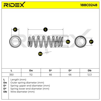 Suspension Spring RIDEX 188C0248 188C0248 - photo 5