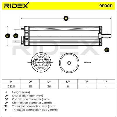 Fuel Filter RIDEX 9F0011 9F0011 - photo 5