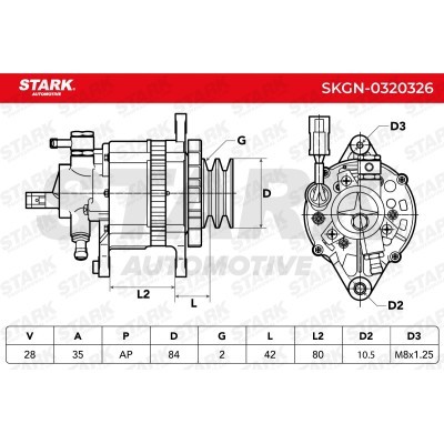 Alternator Stark SKGN-0320326 SKGN-0320326 - photo 5
