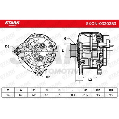 Alternator Stark SKGN-0320283 SKGN-0320283 - photo 5