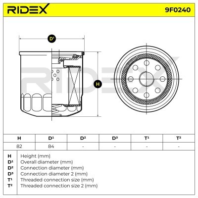 Fuel Filter RIDEX 9F0240 9F0240 - photo 5
