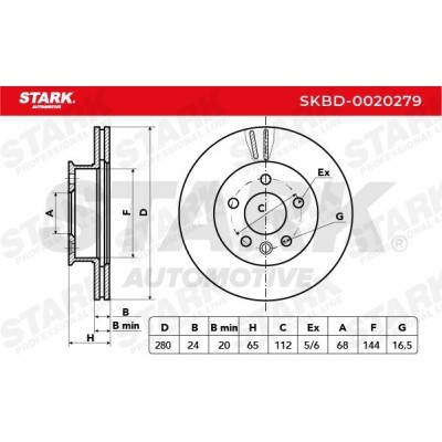 Brake Disc Stark SKBD-0020279 SKBD-0020279 - photo 5