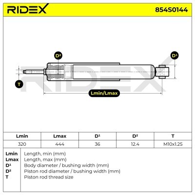 Shock Absorber RIDEX 854S0144 854S0144 - photo 5