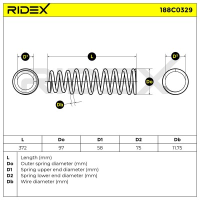 Suspension Spring RIDEX 188C0329 188C0329 - photo 5