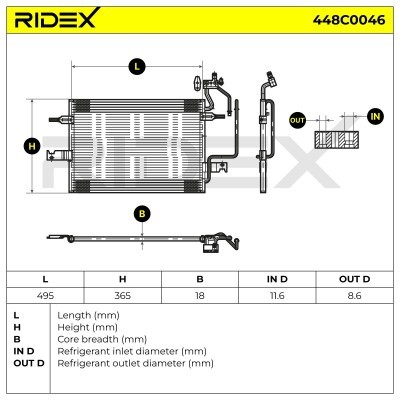 A/C condenser 448C0046 - photo 7