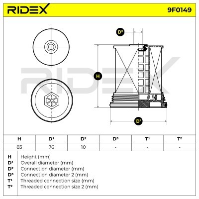 Fuel Filter RIDEX 9F0149 9F0149 - photo 5