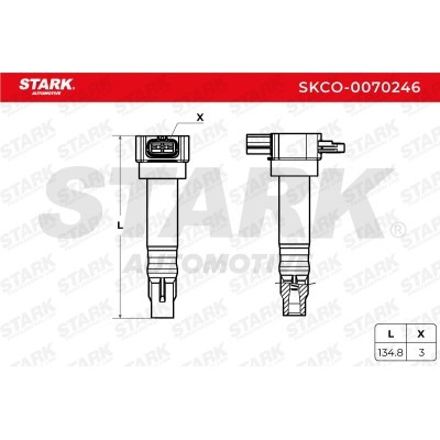Ignition Coil Stark SKCO-0070246 SKCO-0070246 - photo 3