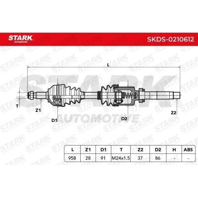 Drive Shaft Stark SKDS-0210612 SKDS-0210612 - photo 7