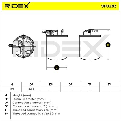 Fuel Filter RIDEX 9F0283 9F0283 - photo 5