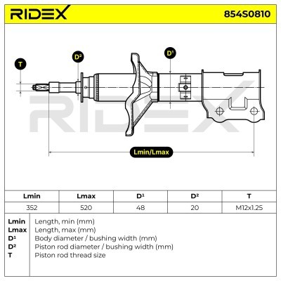 Shock Absorber RIDEX 854S0810 854S0810 - photo 5