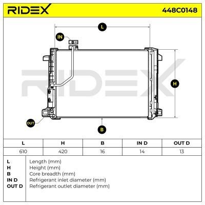 A/C condenser 448C0148 - photo 7