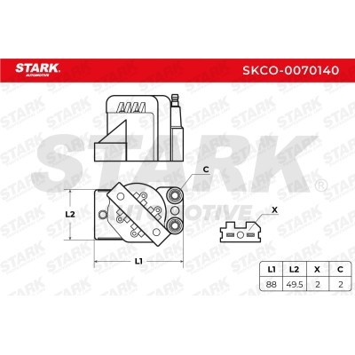 Ignition Coil Stark SKCO-0070140 SKCO-0070140 - photo 2