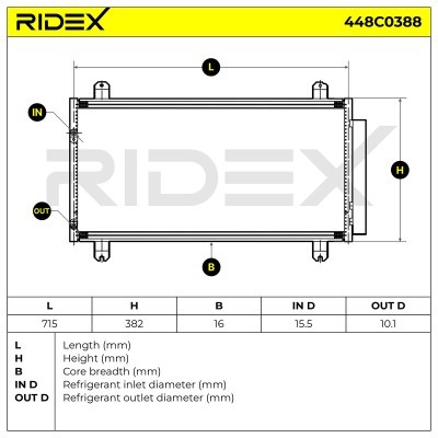 A/C condenser 448C0388 - photo 6