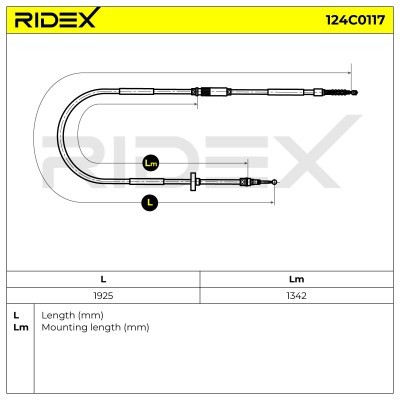 Cable Pull, Parking Brake RIDEX 124C0117 124C0117 - photo 6
