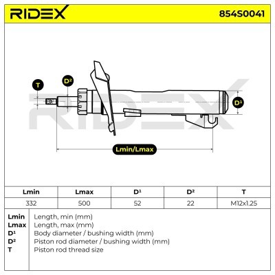 Shock Absorber RIDEX 854S0041 854S0041 - photo 6