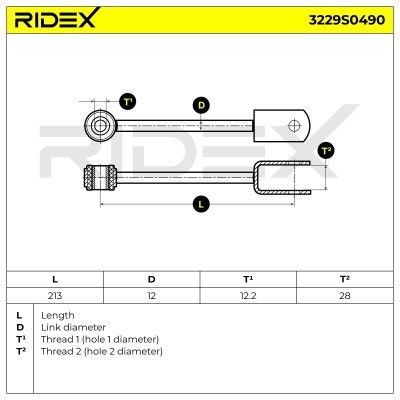 Stabilizer Link RIDEX 3229S0490 3229S0490 - photo 6