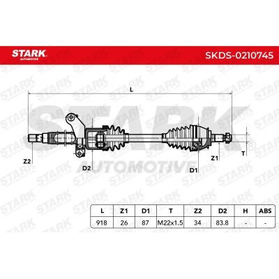 Drive Shaft Stark SKDS-0210745 SKDS-0210745 - photo 14