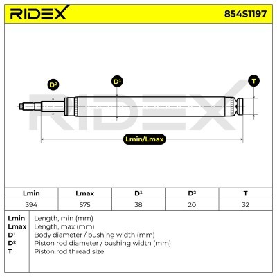 Shock Absorber RIDEX 854S1197 854S1197 - photo 6