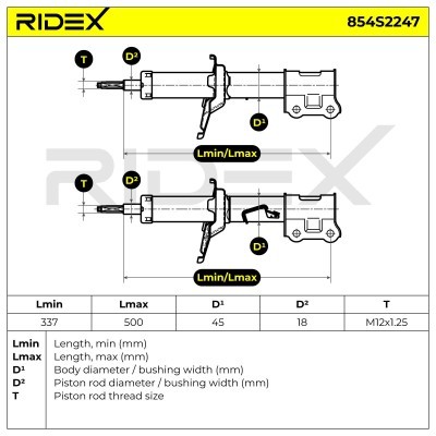 Shock Absorber RIDEX 854S2247 854S2247 - photo 4