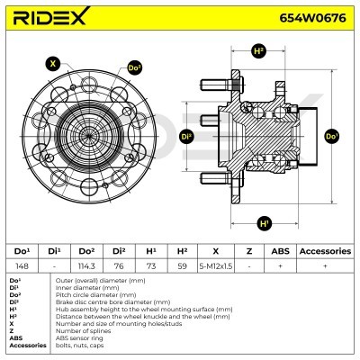 Wheel Bearing RIDEX 654W0676 654W0676 - photo 5