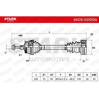 Drive Shaft Stark SKDS-0210124 SKDS-0210124 - photo 5