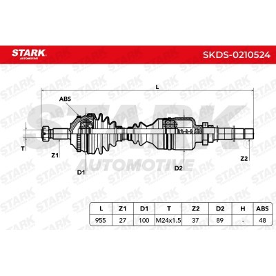 Drive Shaft Stark SKDS-0210524 SKDS-0210524 - photo 7