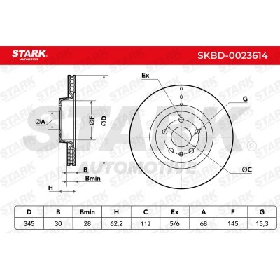 Brake Disc Stark SKBD-0023614 SKBD-0023614 - photo 8