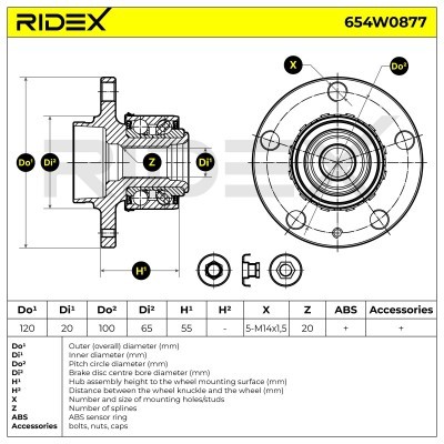 Wheel Bearing RIDEX 654W0877 654W0877 - photo 6