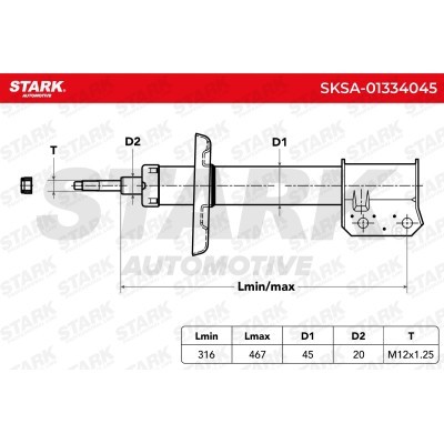 Shock Absorber Stark SKSA-01334045 SKSA-01334045 - photo 7