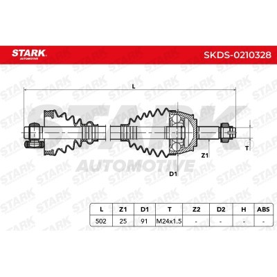 Drive Shaft Stark SKDS-0210328 SKDS-0210328 - photo 4