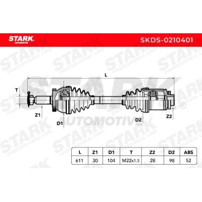 Drive Shaft Stark SKDS-0210401 SKDS-0210401 - photo 5