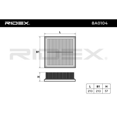 Air Filter RIDEX 8A0104 8A0104 - photo 6