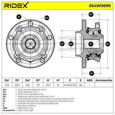 Wheel Bearing RIDEX 654W0699 654W0699 - photo 5