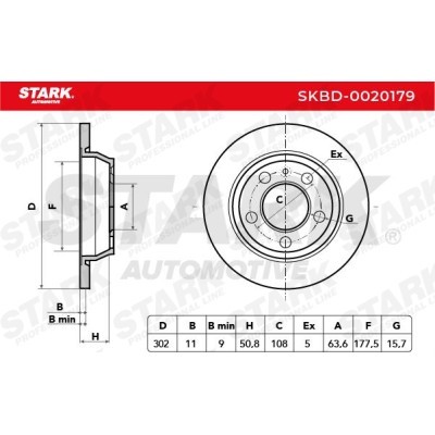 Brake Disc Stark SKBD-0020179 SKBD-0020179 - photo 6