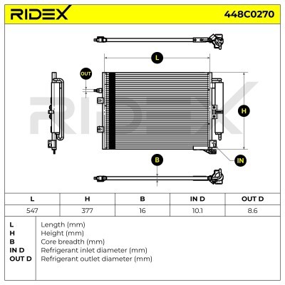 A/C condenser 448C0270 - photo 5