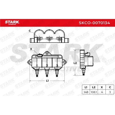 Ignition Coil Stark SKCO-0070134 SKCO-0070134 - photo 4