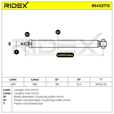 Shock Absorber RIDEX 854S2713 854S2713 - photo 13