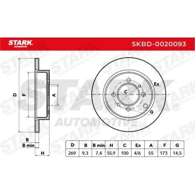 Brake Disc Stark SKBD-0020093 SKBD-0020093 - photo 5