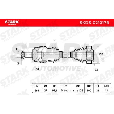 Drive Shaft Stark SKDS-0210178 SKDS-0210178 - photo 9