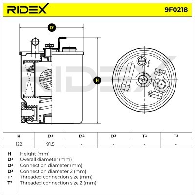 Fuel Filter RIDEX 9F0218 9F0218 - photo 5